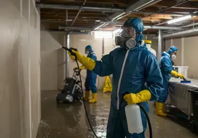 Basement Sanitization and Antimicrobial Treatment process in Westminster, CO